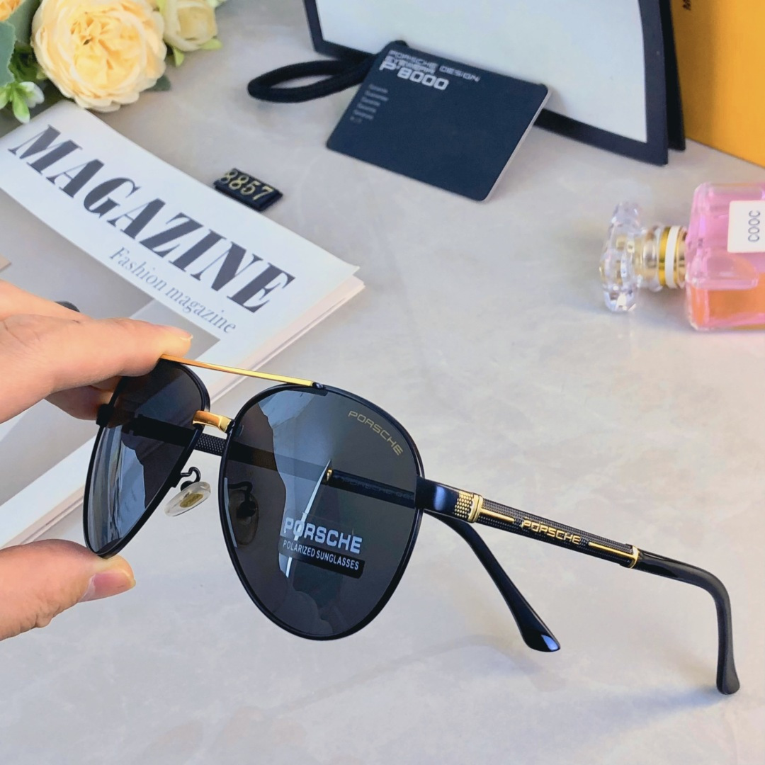 🔥🔥Porsch*墨镜男款2025新款潮流帅气蛤蟆镜防紫外线防晒偏光太阳眼镜高级感