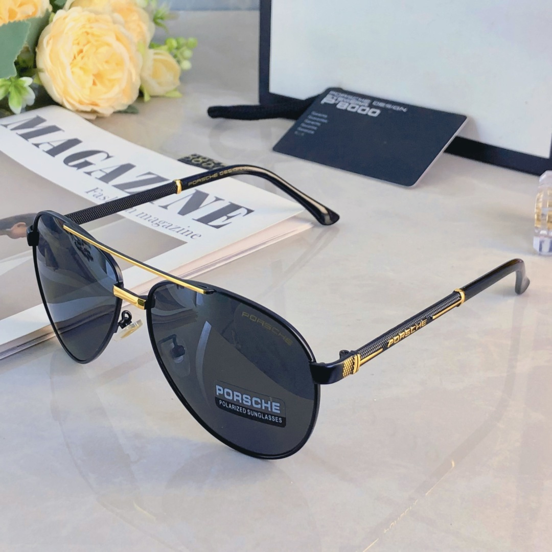 🔥🔥Porsch*墨镜男款2025新款潮流帅气蛤蟆镜防紫外线防晒偏光太阳眼镜高级感
