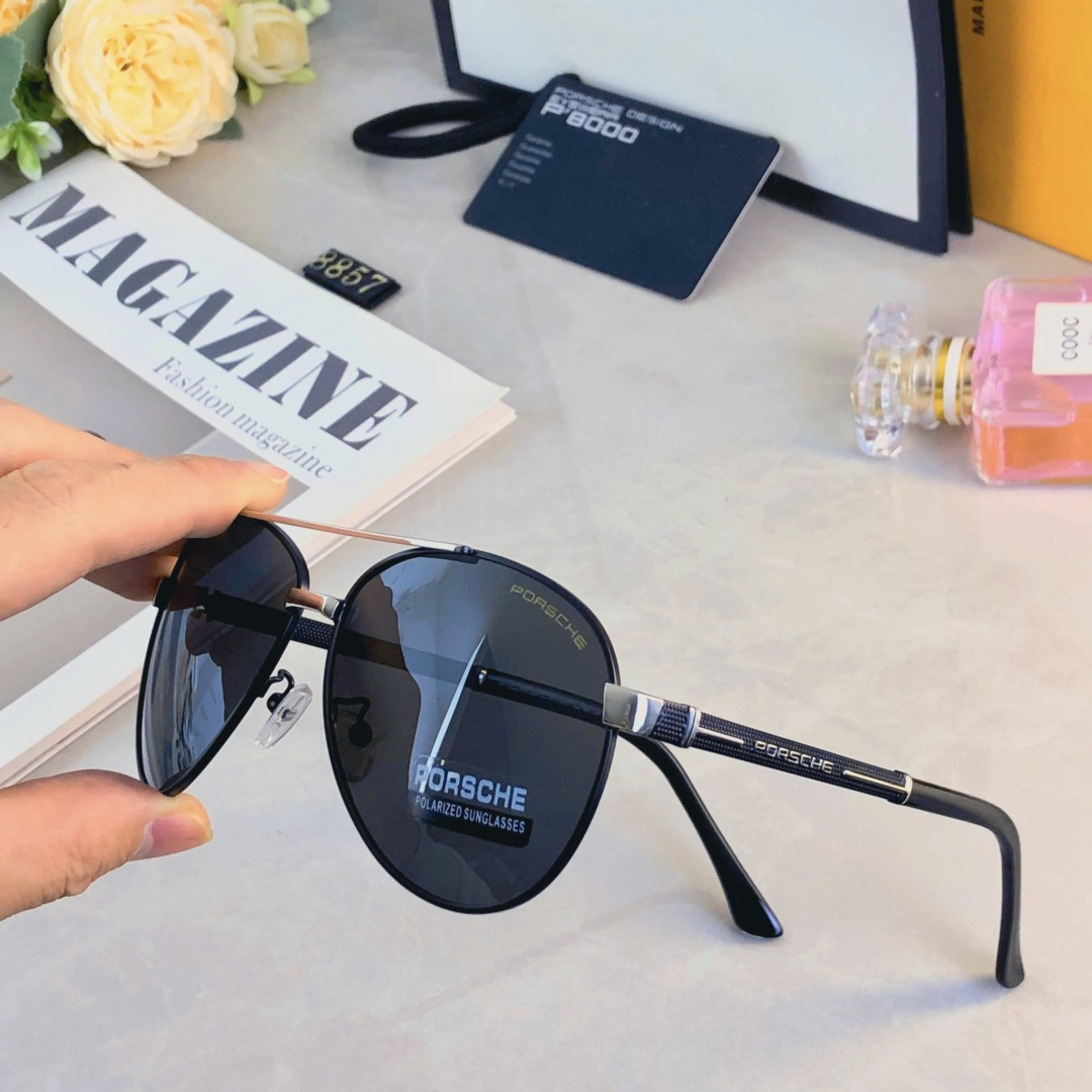 🔥🔥Porsch*墨镜男款2025新款潮流帅气蛤蟆镜防紫外线防晒偏光太阳眼镜高级感