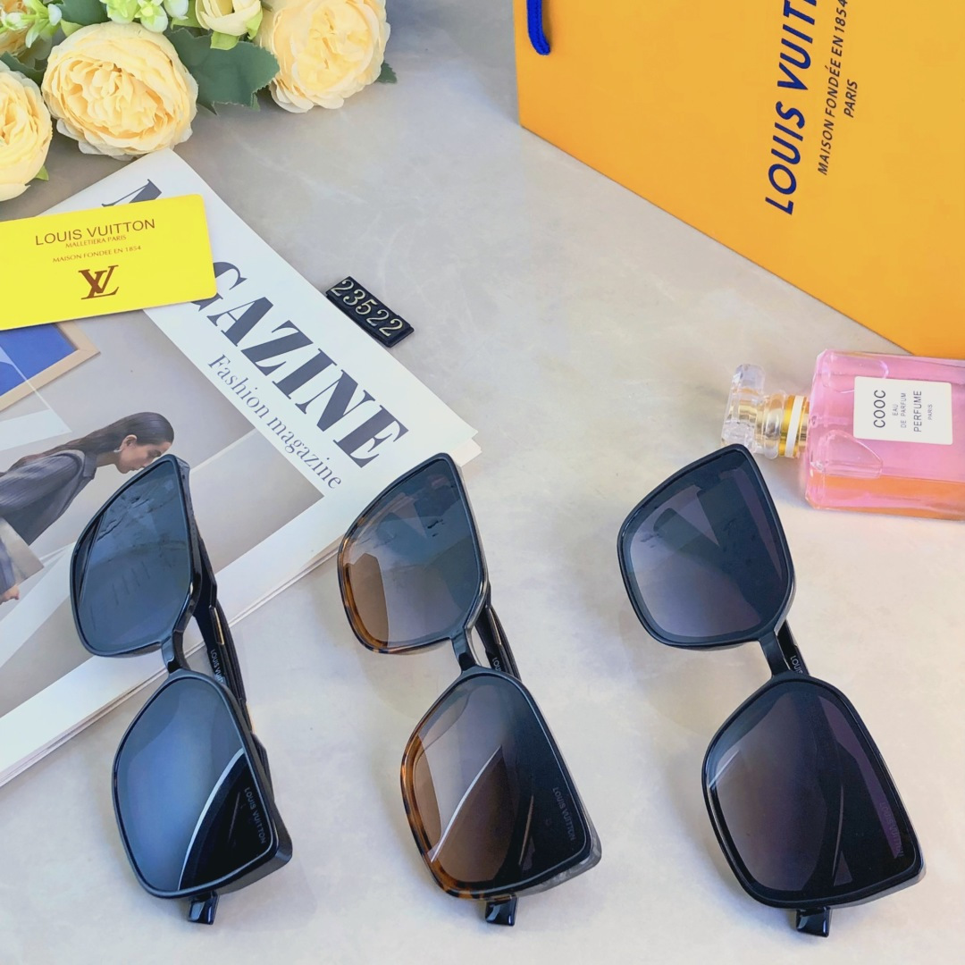 🔥🔥Louis vuitto*2025新款时尚高级感墨镜欧美太阳镜超高清防紫外线太阳镜