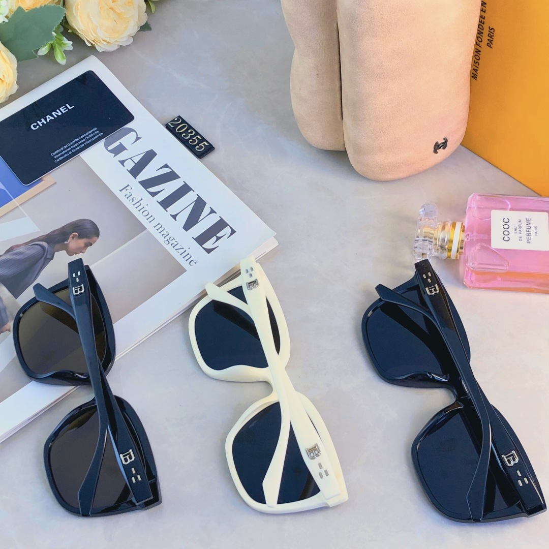 🔥🔥Chane*墨镜2025新款高级感ins复古时尚偏光猫眼太阳镜男防晒防紫外线