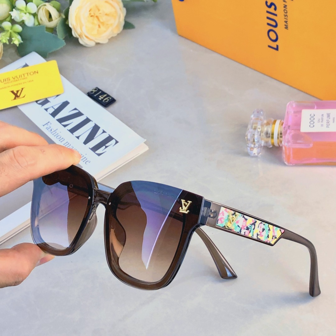 🔥🔥Louis vuitto*复古大框ins墨镜 女韩版潮网红大脸圆脸街拍眼镜太阳眼镜