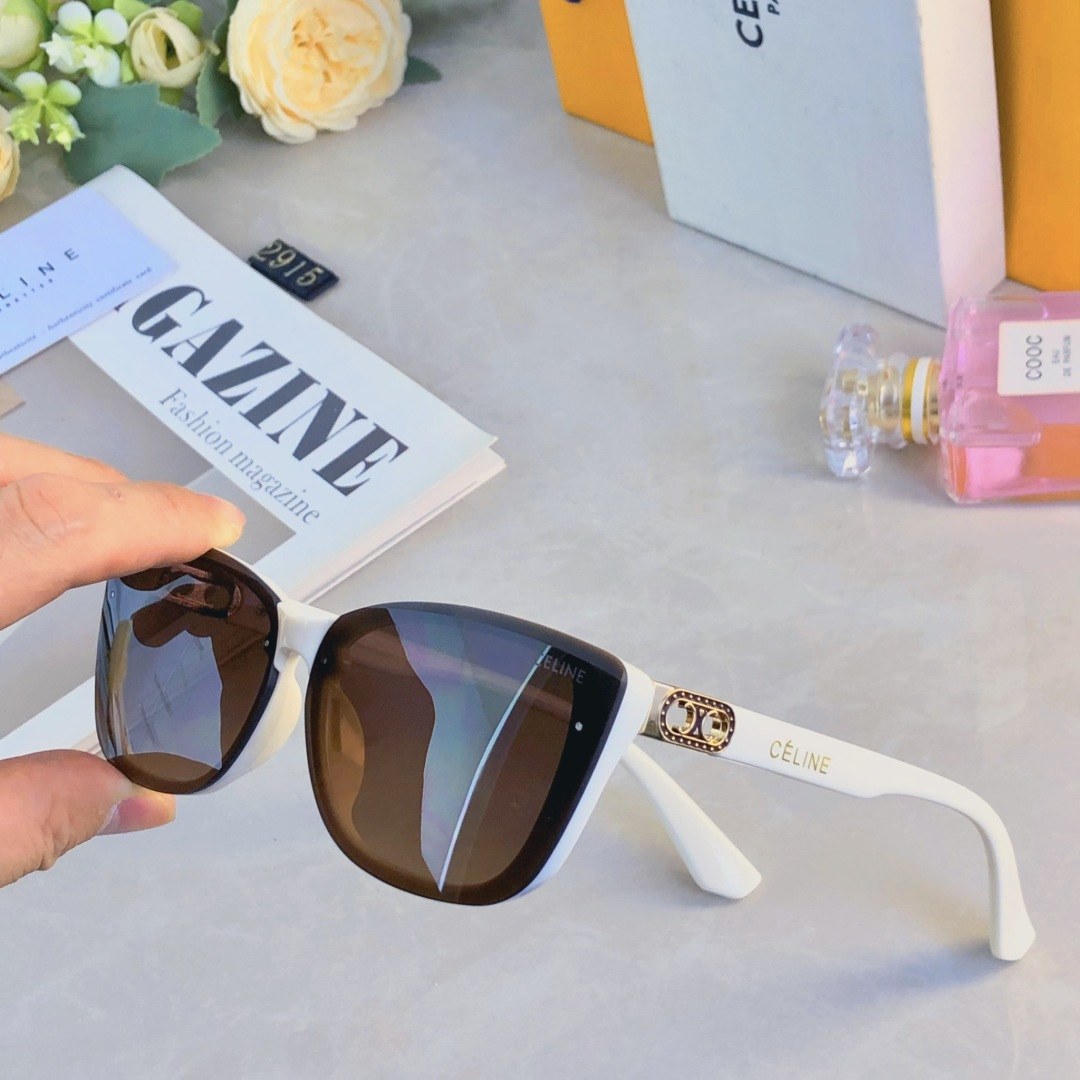 🔥🔥Celin*欧美方框高级感墨镜女时尚复古网红街拍显瘦遮阳太阳眼镜