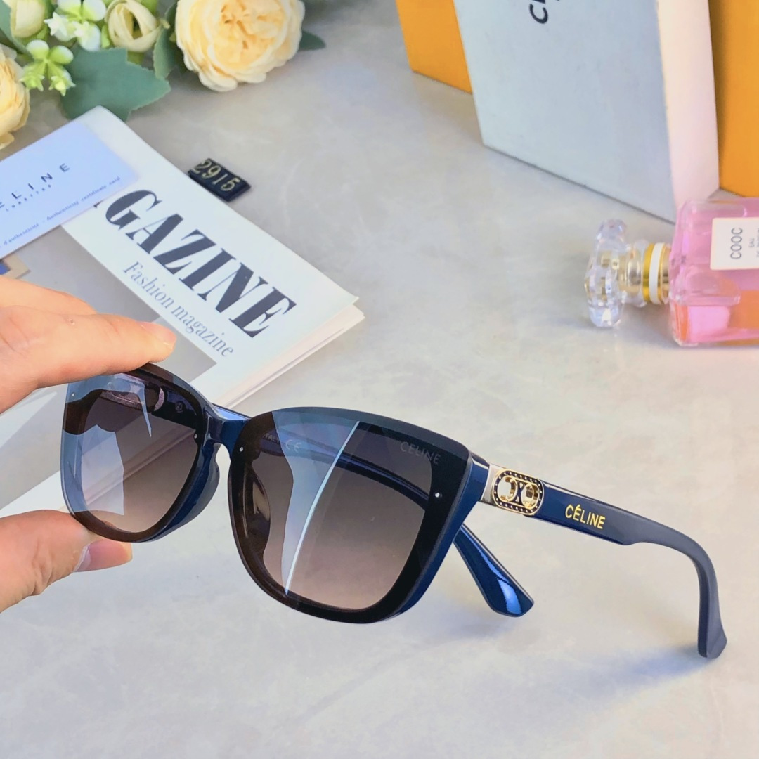 🔥🔥Celin*欧美方框高级感墨镜女时尚复古网红街拍显瘦遮阳太阳眼镜