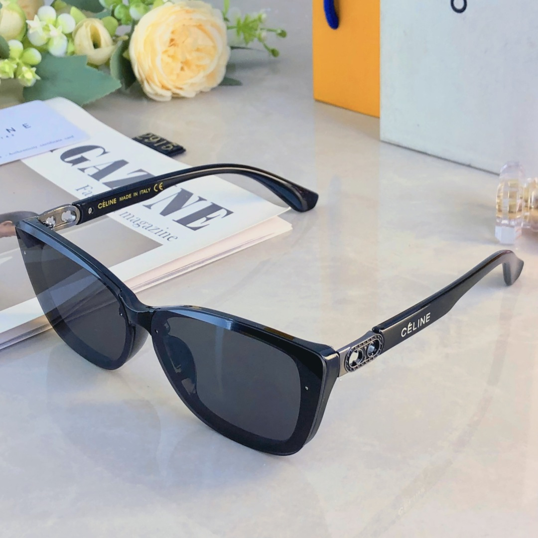 🔥🔥Celin*欧美方框高级感墨镜女时尚复古网红街拍显瘦遮阳太阳眼镜