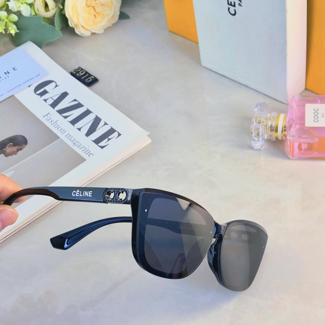 🔥🔥Celin*欧美方框高级感墨镜女时尚复古网红街拍显瘦遮阳太阳眼镜