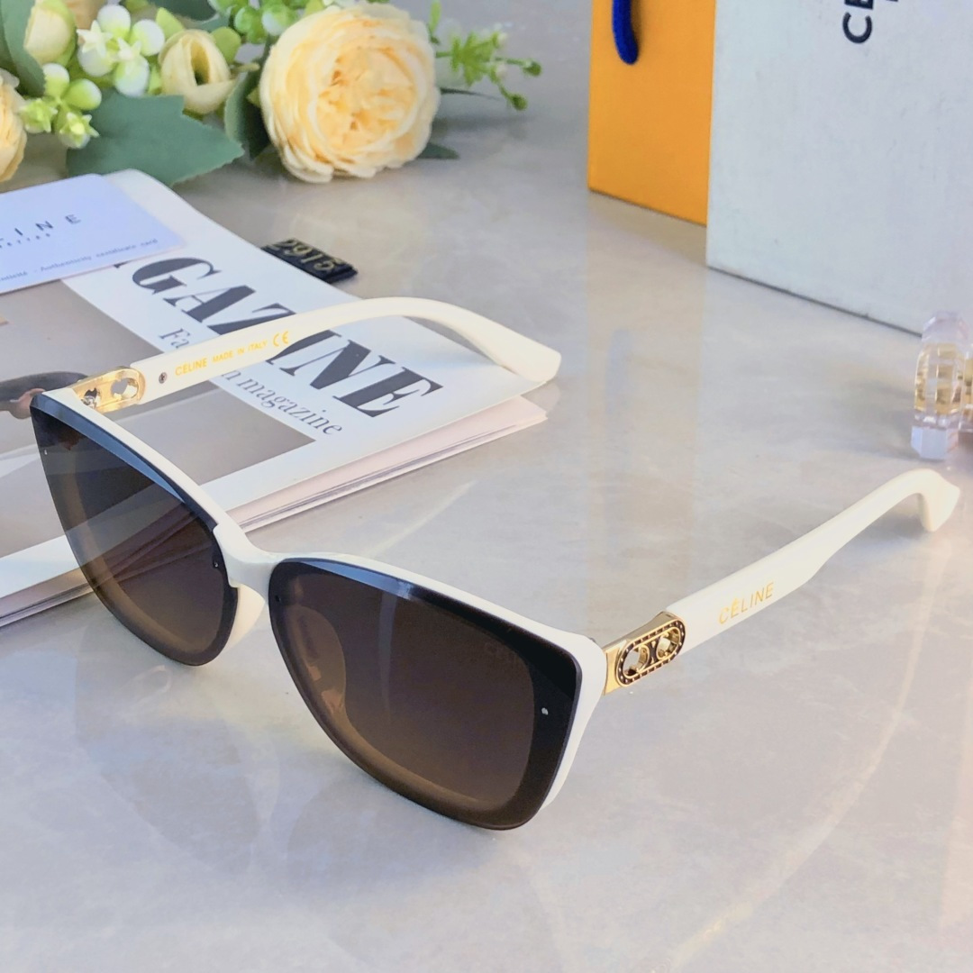 🔥🔥Celin*欧美方框高级感墨镜女时尚复古网红街拍显瘦遮阳太阳眼镜