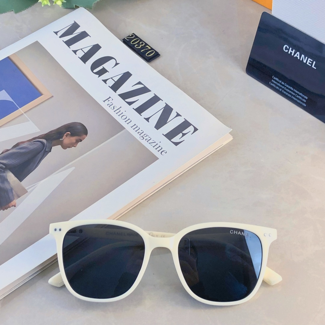 🔥🔥Chane*太阳镜2025新款男士眼镜潮流时尚帅气墨镜女夏网红街拍复古风