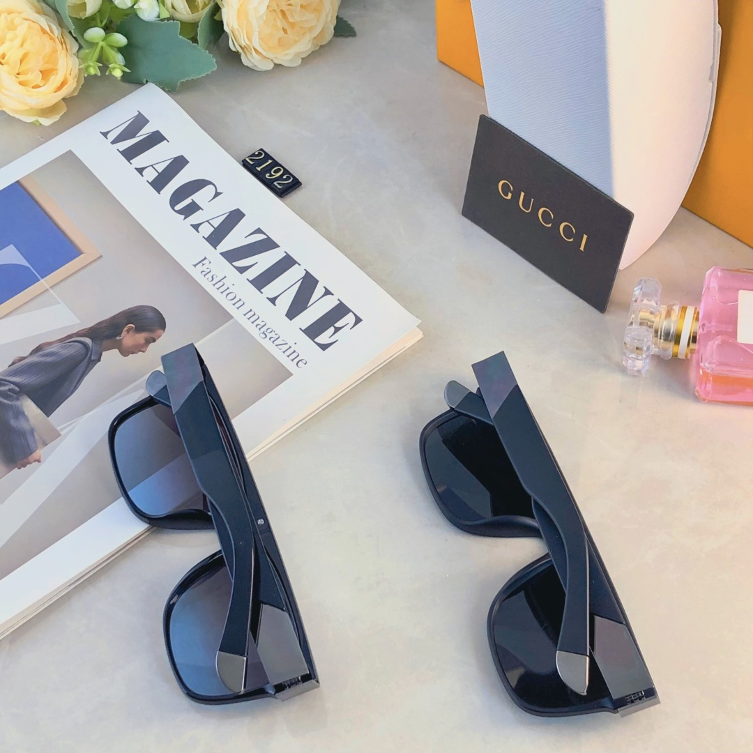 🔥🔥Gucc*2025新款高清偏光墨镜男士开车司机驾驶专用防紫外线太阳镜高级感