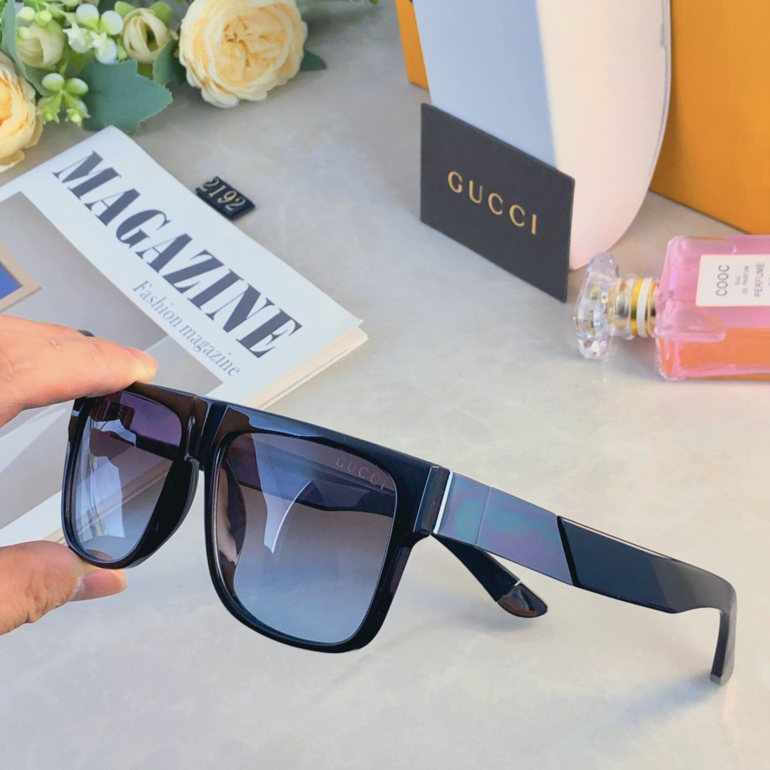 🔥🔥Gucc*2025新款高清偏光墨镜男士开车司机驾驶专用防紫外线太阳镜高级感