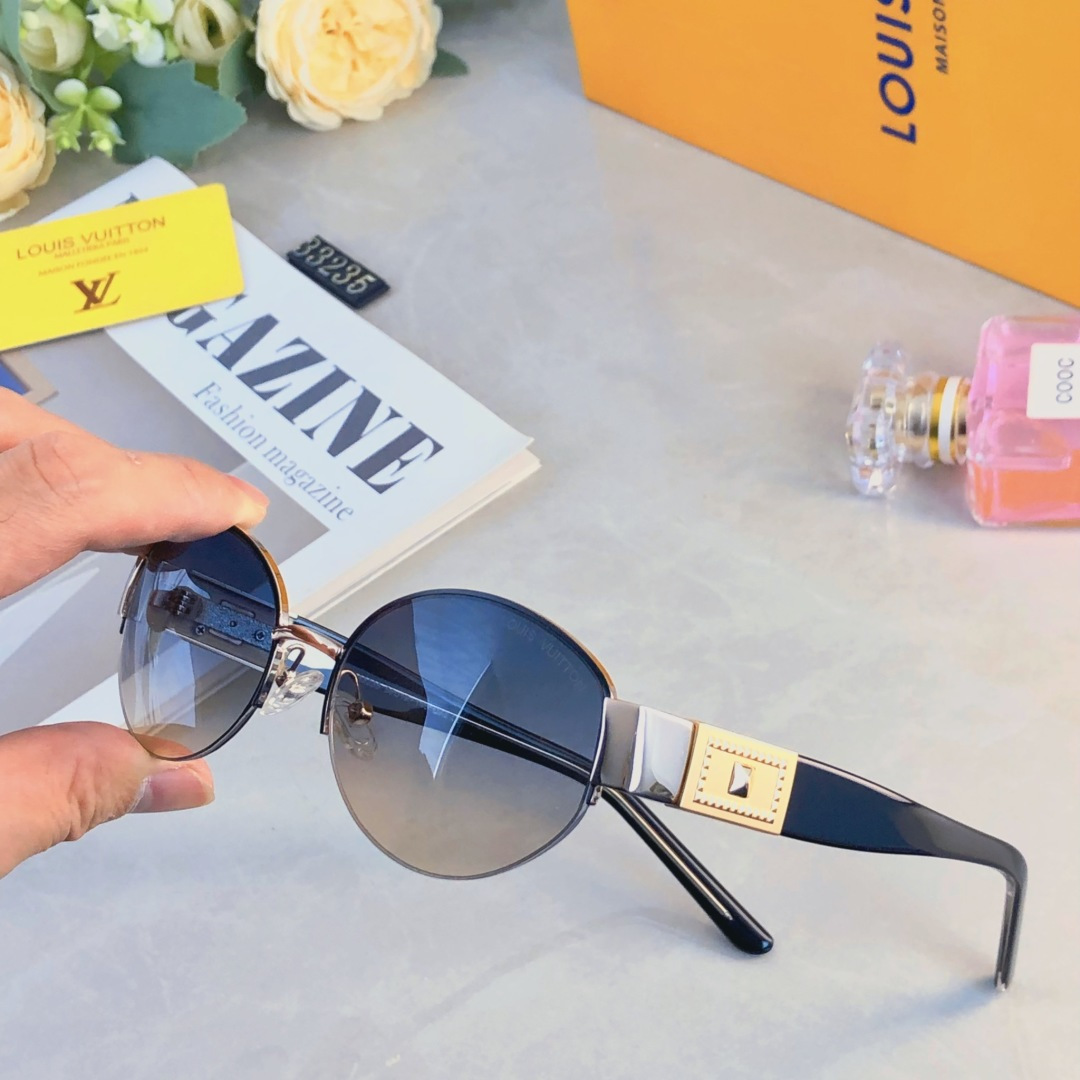 。。Louis vuitto*墨镜女防紫外线复古显瘦辣妹街拍韩版时尚高颜值潮流太阳镜男
