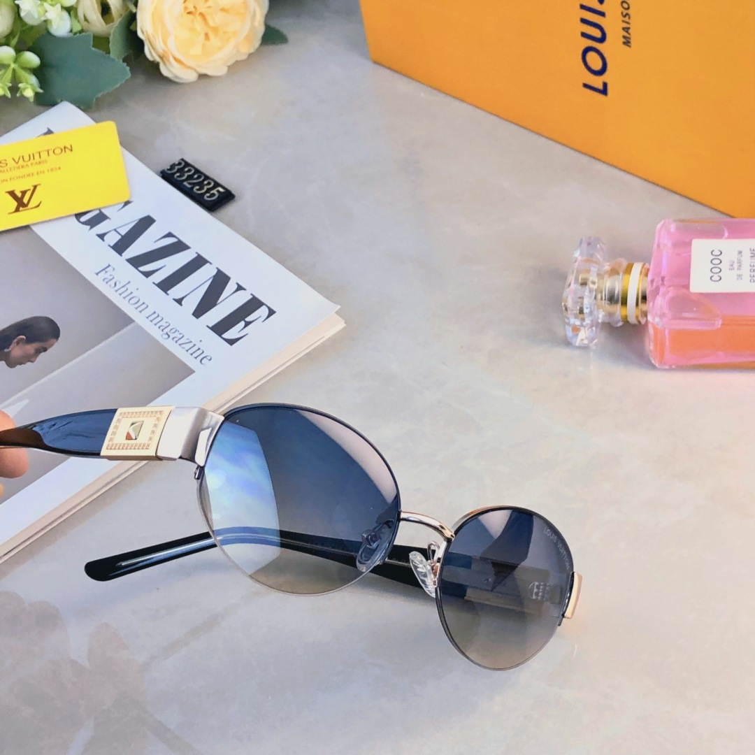 。。Louis vuitto*墨镜女防紫外线复古显瘦辣妹街拍韩版时尚高颜值潮流太阳镜男