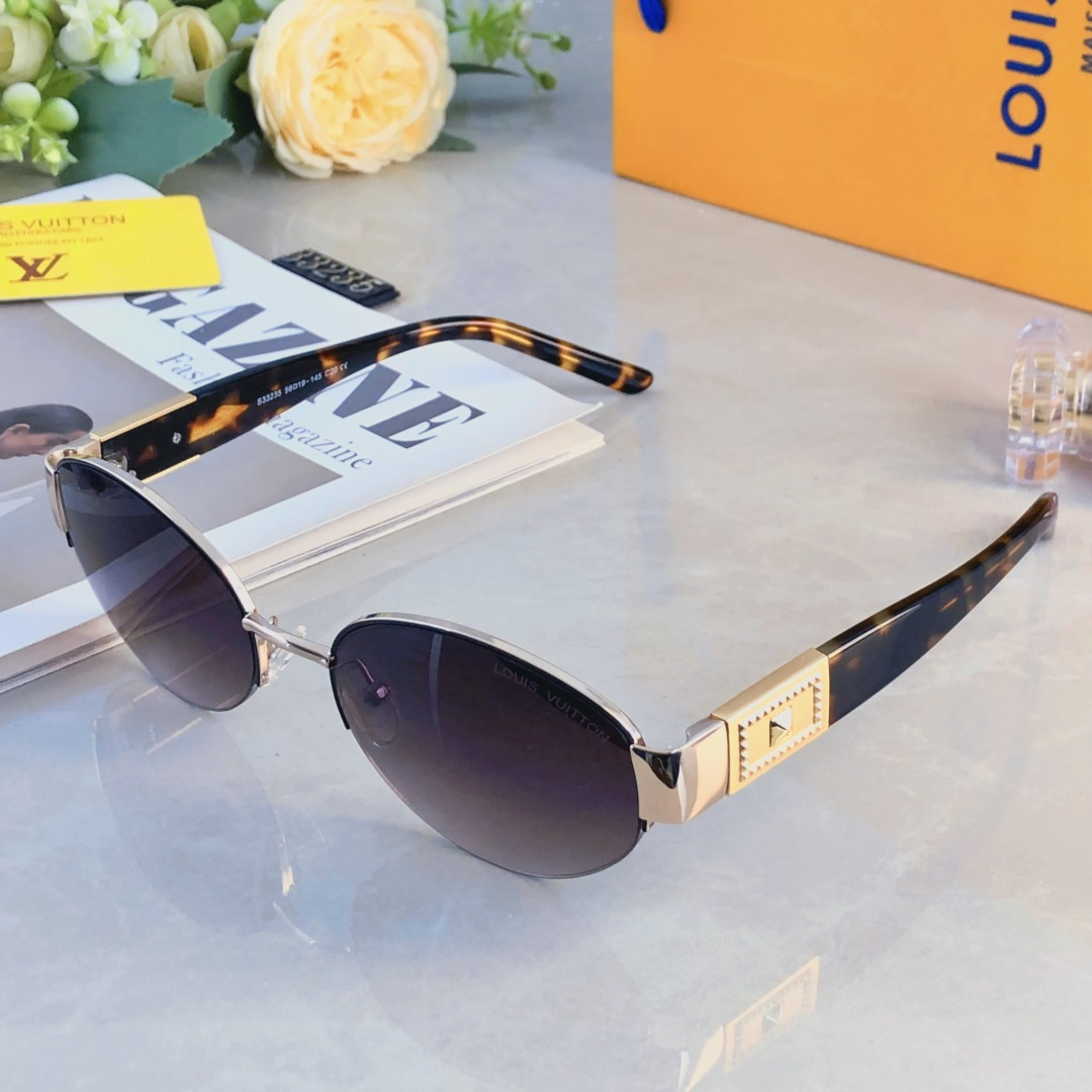 。。Louis vuitto*墨镜女防紫外线复古显瘦辣妹街拍韩版时尚高颜值潮流太阳镜男