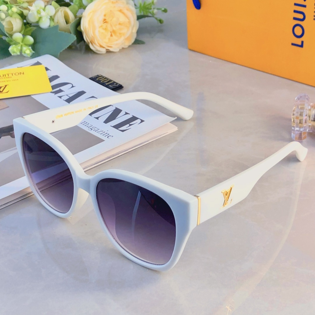 。。Louis vuitto*欧美甜酷辣妹黑色圆框墨镜女圆脸显瘦网红大框高级感显气质太阳镜