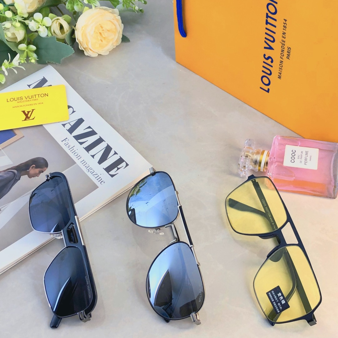 。。Louis vuitto*变色墨镜男超酷开车专用驾驶偏光高清太阳眼镜户外钓鱼防紫外线潮