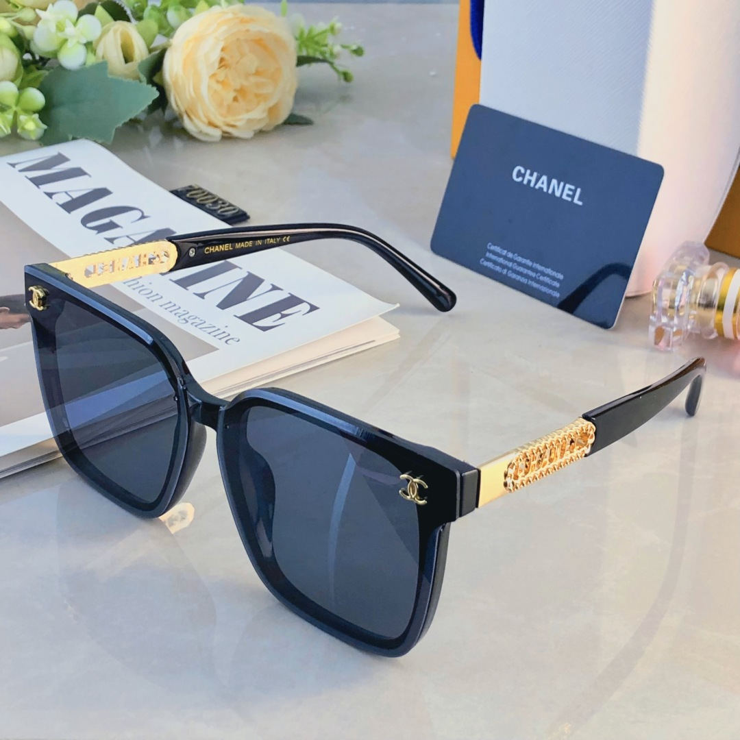 。。Chane*韩版潮流圆脸大框显瘦女防紫外线高清遮阳街拍百搭太阳镜