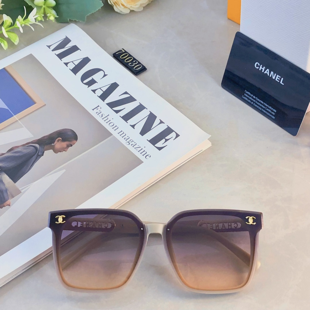 。。Chane*韩版潮流圆脸大框显瘦女防紫外线高清遮阳街拍百搭太阳镜