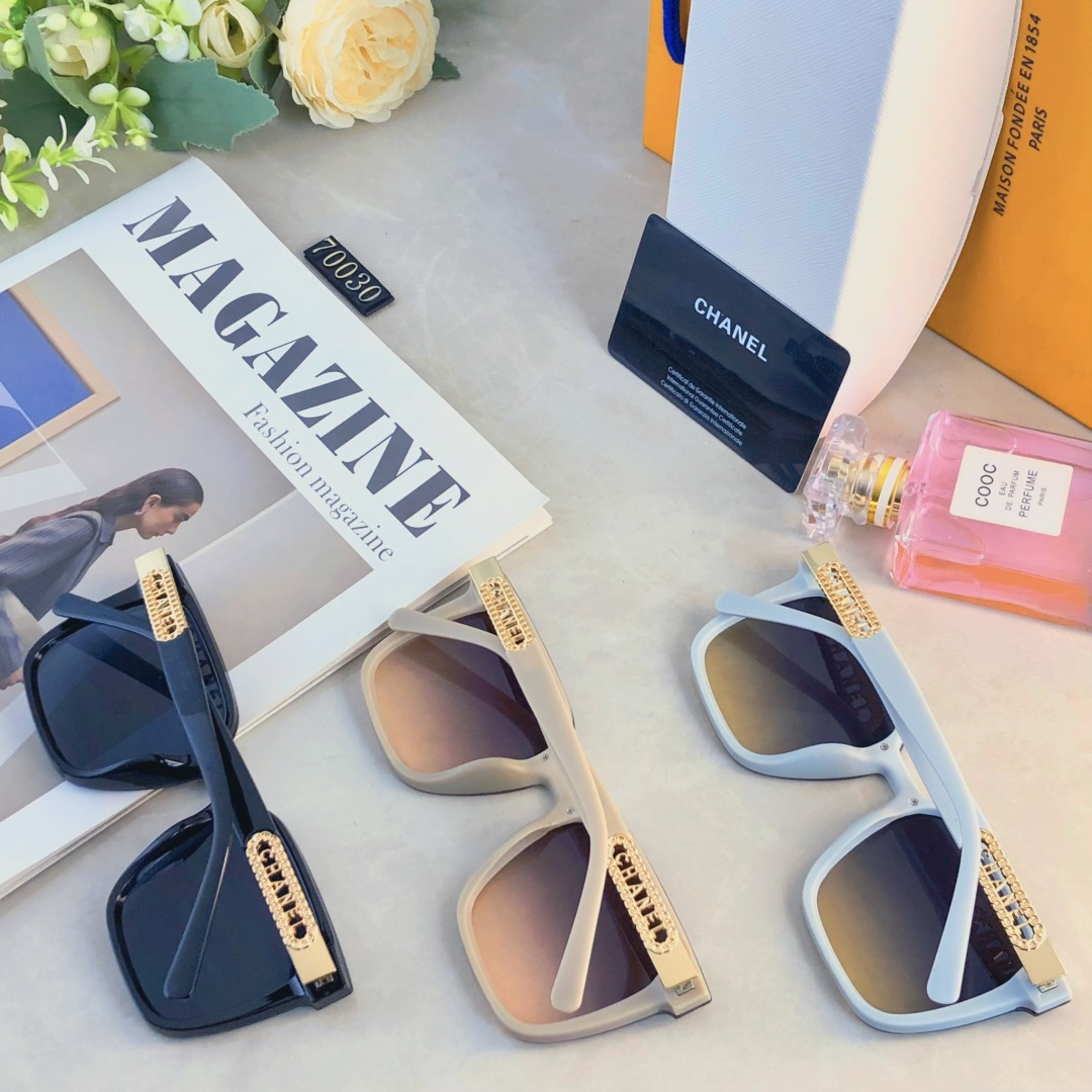 。。Chane*韩版潮流圆脸大框显瘦女防紫外线高清遮阳街拍百搭太阳镜