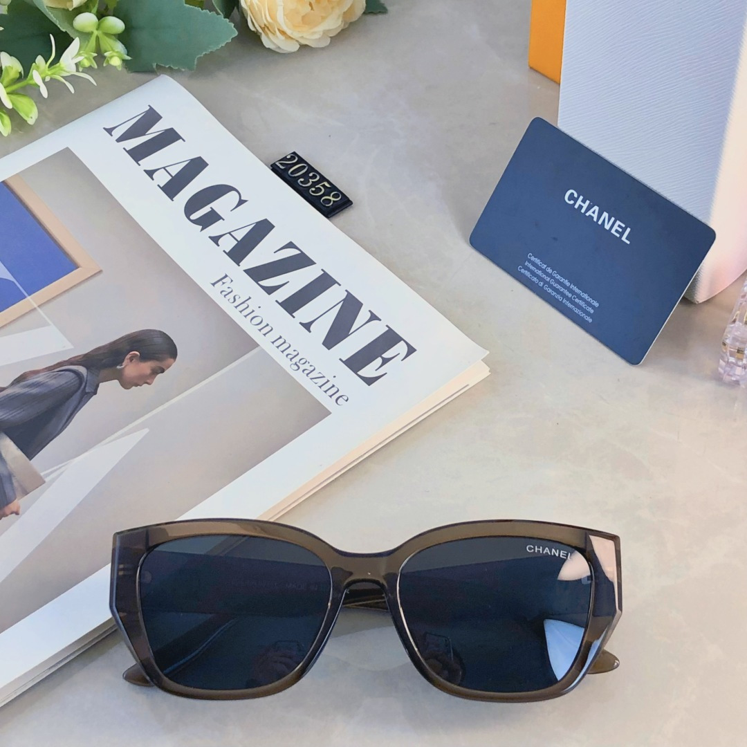 。。Chane*高清树脂偏光镜轻奢韩系复古港风墨镜太阳镜眼镜防晒