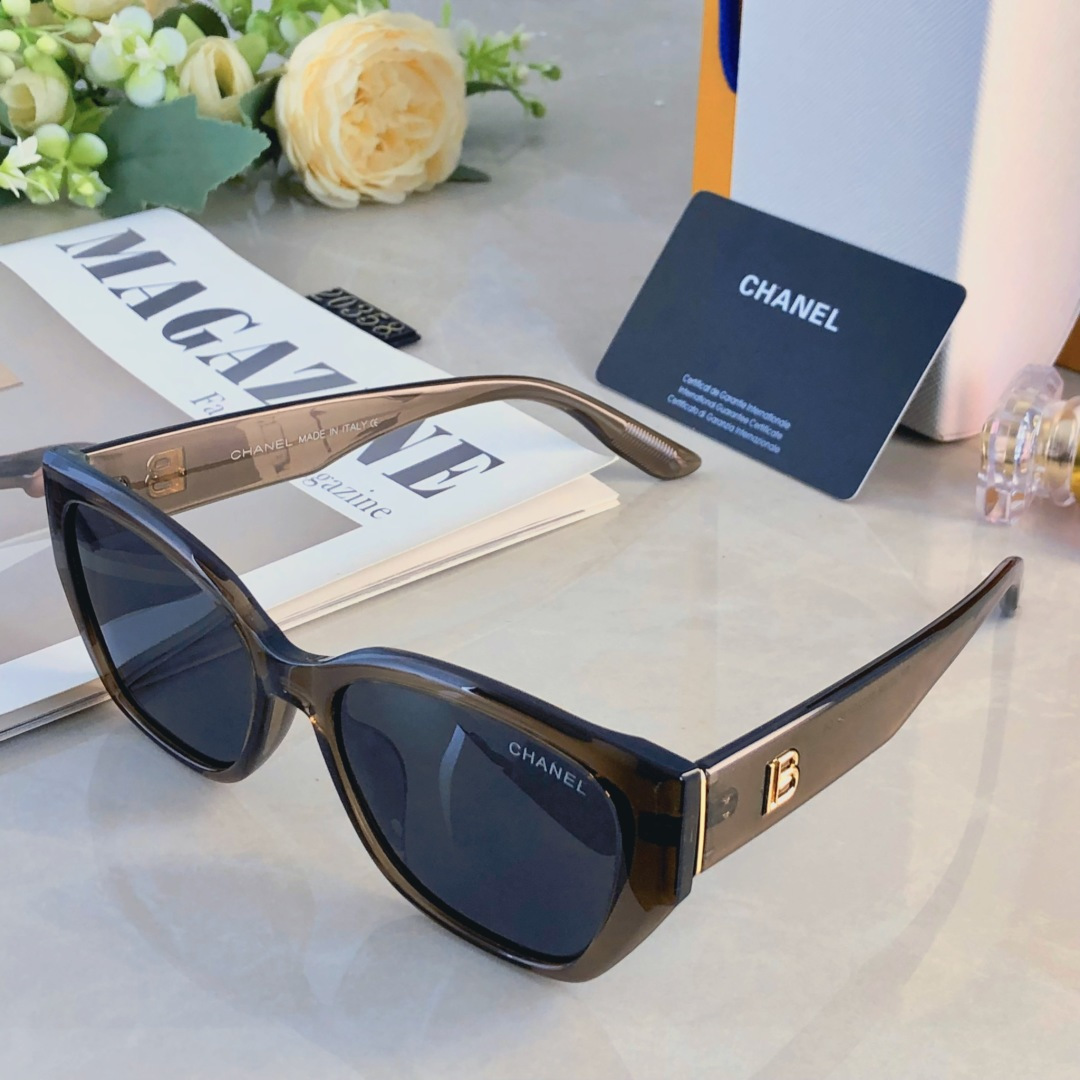 。。Chane*高清树脂偏光镜轻奢韩系复古港风墨镜太阳镜眼镜防晒