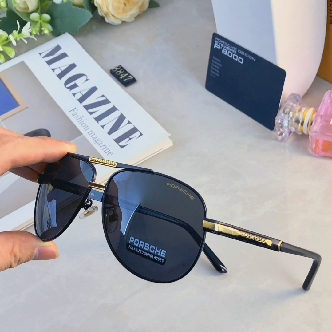 。。Porsch*2025保时捷汽车男士复古偏光太阳镜欧美潮流新款驾驶墨镜开车眼镜