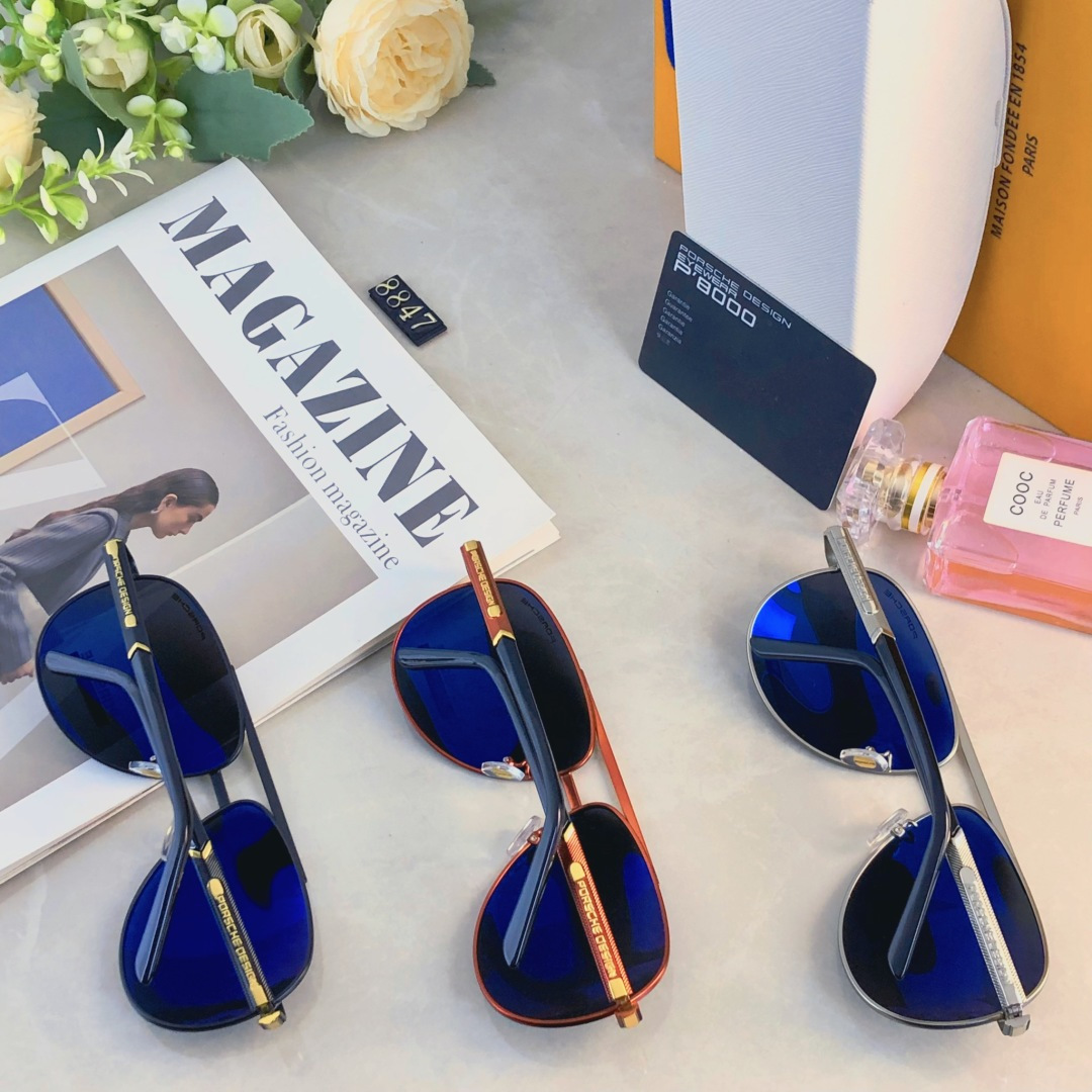 。。Porsch*2025保时捷汽车男士复古偏光太阳镜欧美潮流新款驾驶墨镜开车眼镜