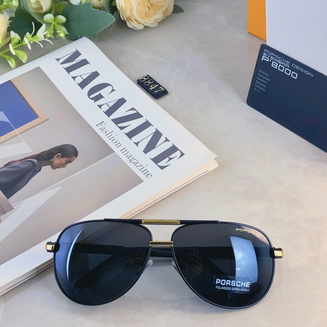 。。Porsch*2025保时捷汽车男士复古偏光太阳镜欧美潮流新款驾驶墨镜开车眼镜