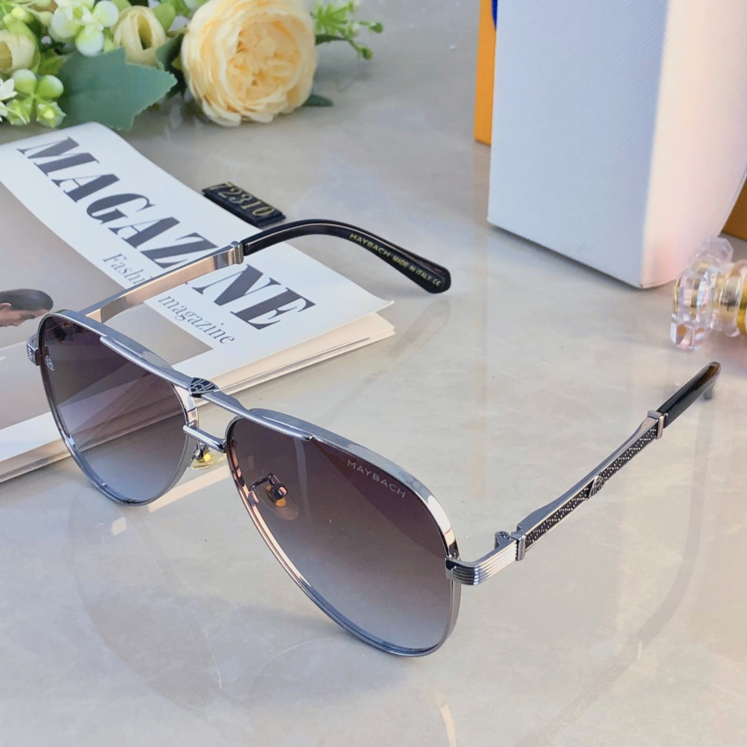 。。Maybac*欧美时尚眼镜防晒墨镜太阳眼镜经典款金属双梁飞行员蛤蟆