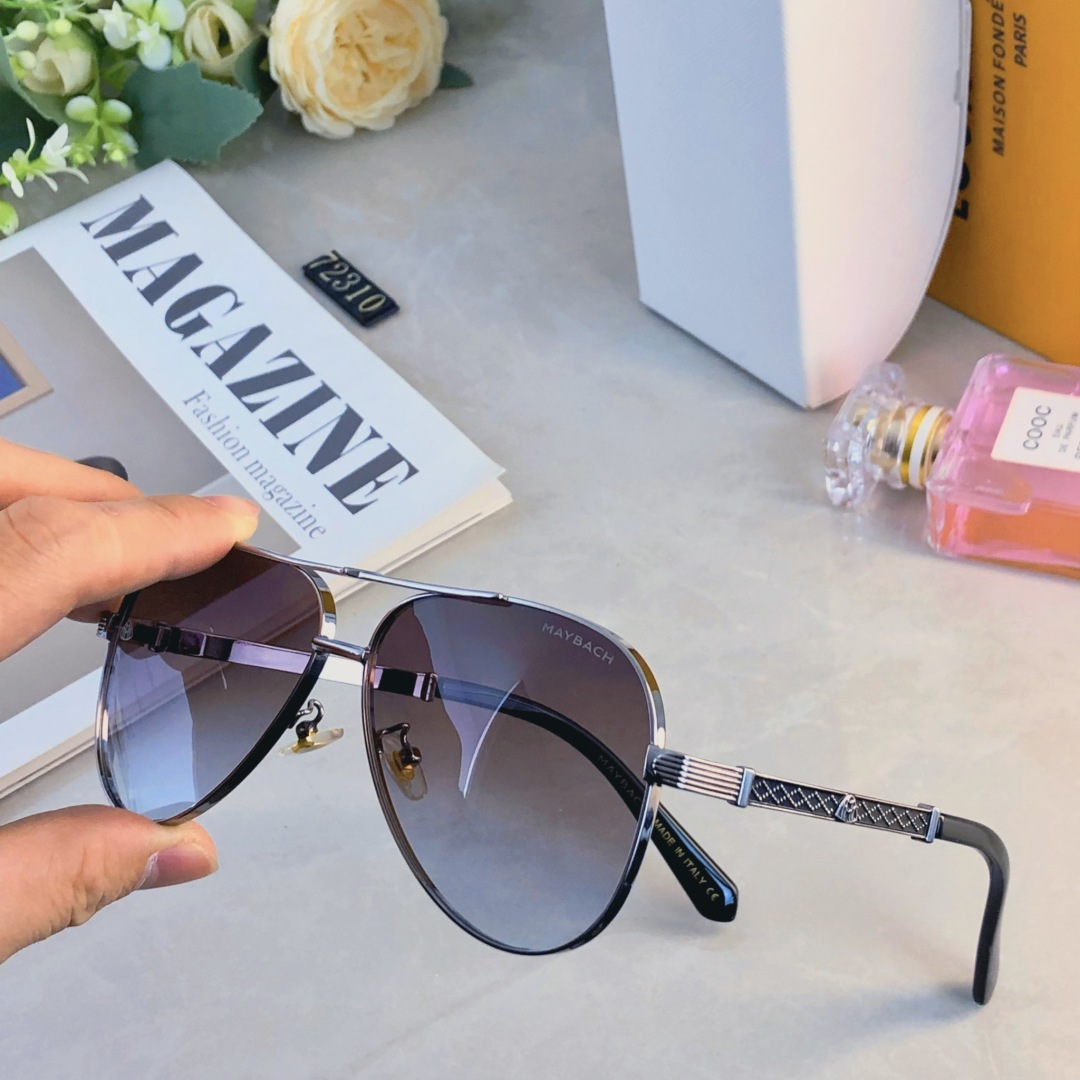 。。Maybac*欧美时尚眼镜防晒墨镜太阳眼镜经典款金属双梁飞行员蛤蟆