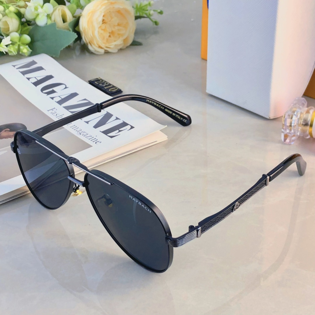 。。Maybac*欧美时尚眼镜防晒墨镜太阳眼镜经典款金属双梁飞行员蛤蟆