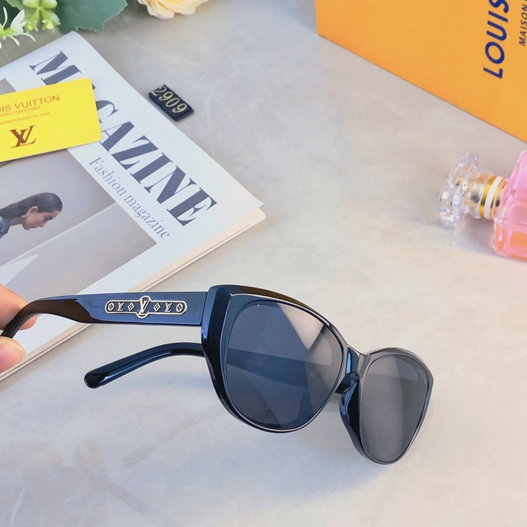 。。Louis vuitto*韩版窄框猫眼墨镜潮流太阳镜显脸小新款气质唐艺昕同款