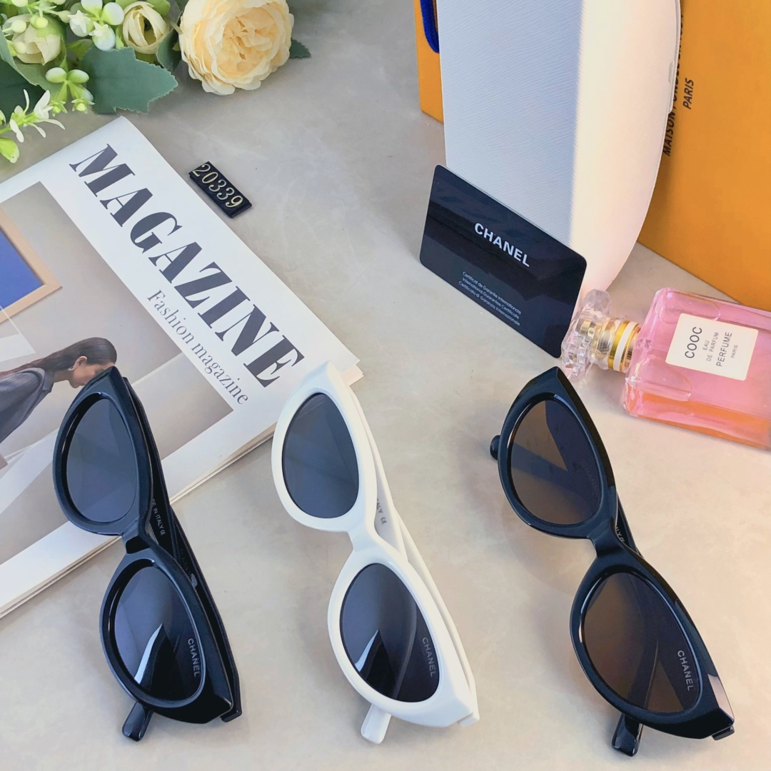 。。Chane*2025新款墨镜女高级感男太阳眼镜墨镜痞帅小框猫眼美式防紫外线