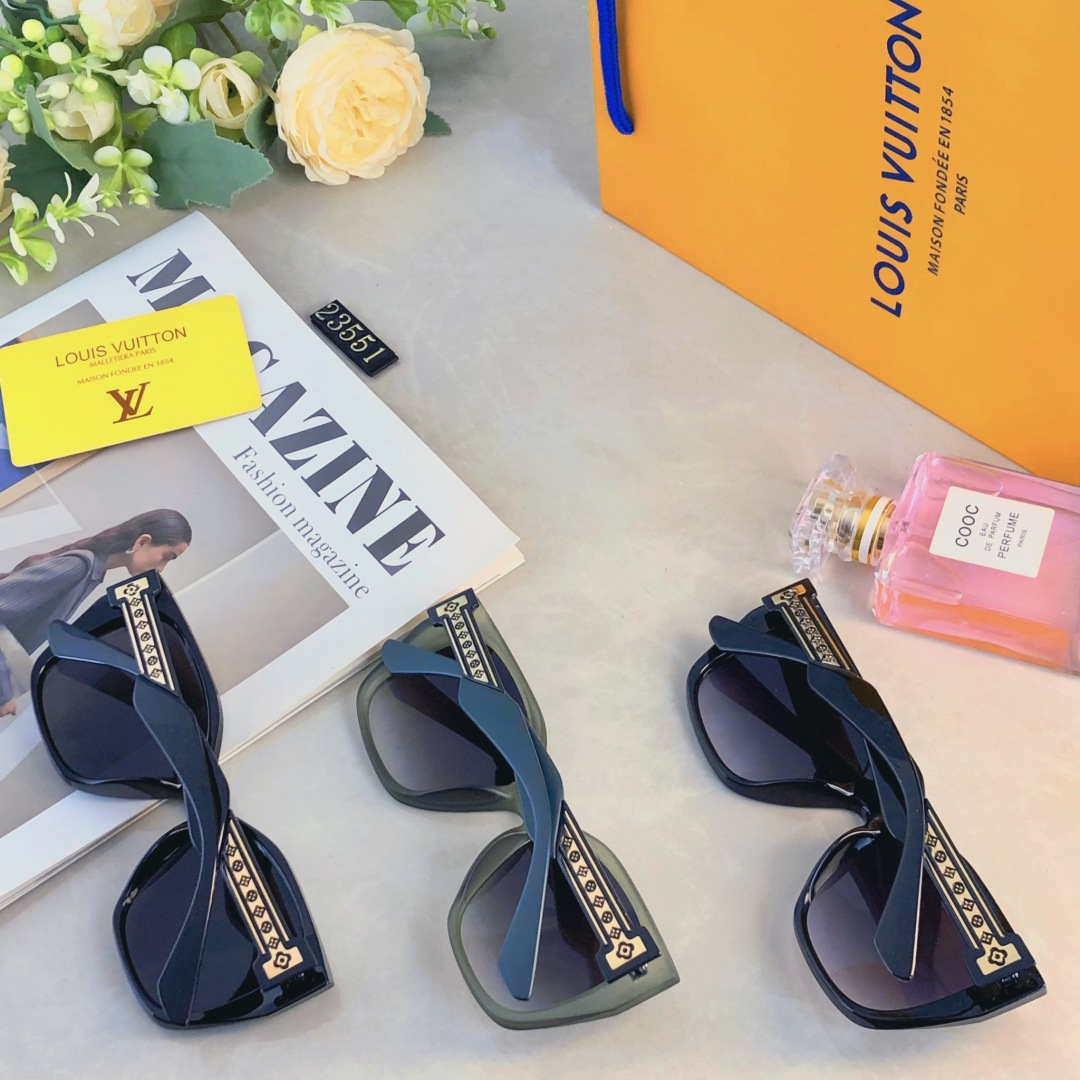 。。Louis vuitto*墨镜女款大框显瘦百搭遮阳防晒太阳眼镜