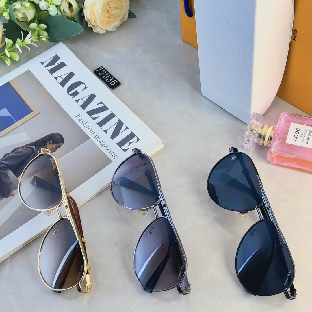 。。巴尔曼时尚新款蛤蟆墨镜复古素颜百搭男女太阳镜防紫外线眼镜