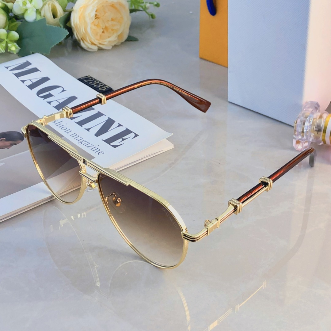 。。巴尔曼时尚新款蛤蟆墨镜复古素颜百搭男女太阳镜防紫外线眼镜