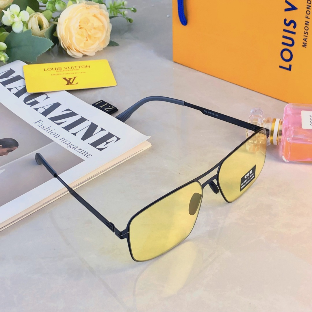 。。Louis vuitto*欧美风金属方框偏光墨镜男高级感痞帅开车防紫外线太阳镜女时尚潮