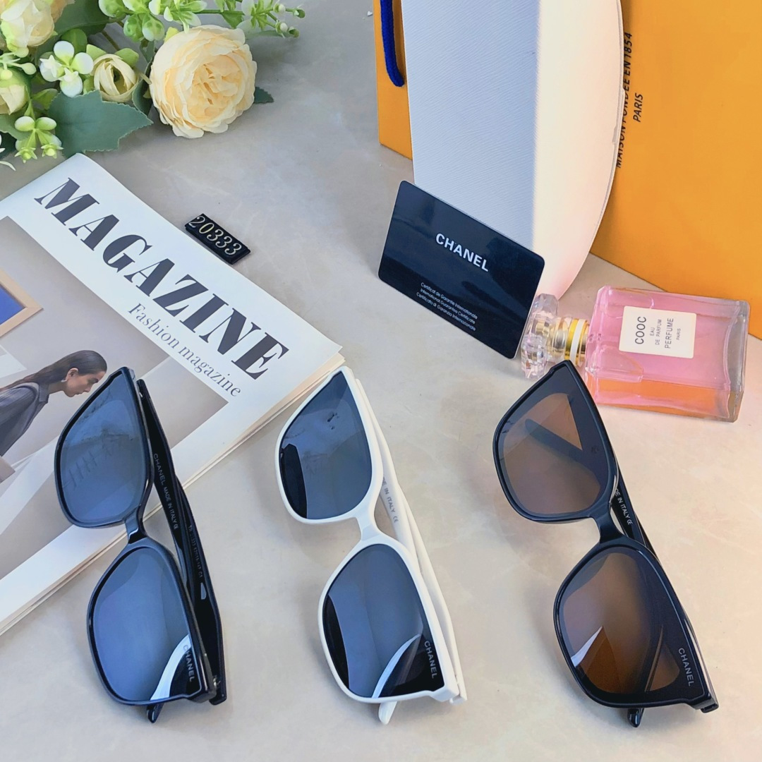 。。Chane*韩版潮女圆脸墨镜欧美街拍网红黑色太阳镜高级感复古男