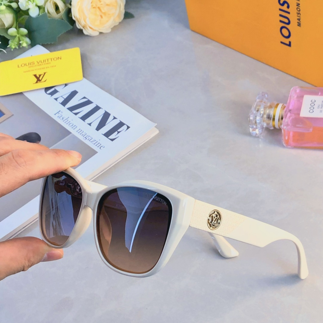 。。Louis vuitto*新款复古猫眼时髦潮搭高级感遮阳墨镜港风个性街拍防紫外线太阳镜