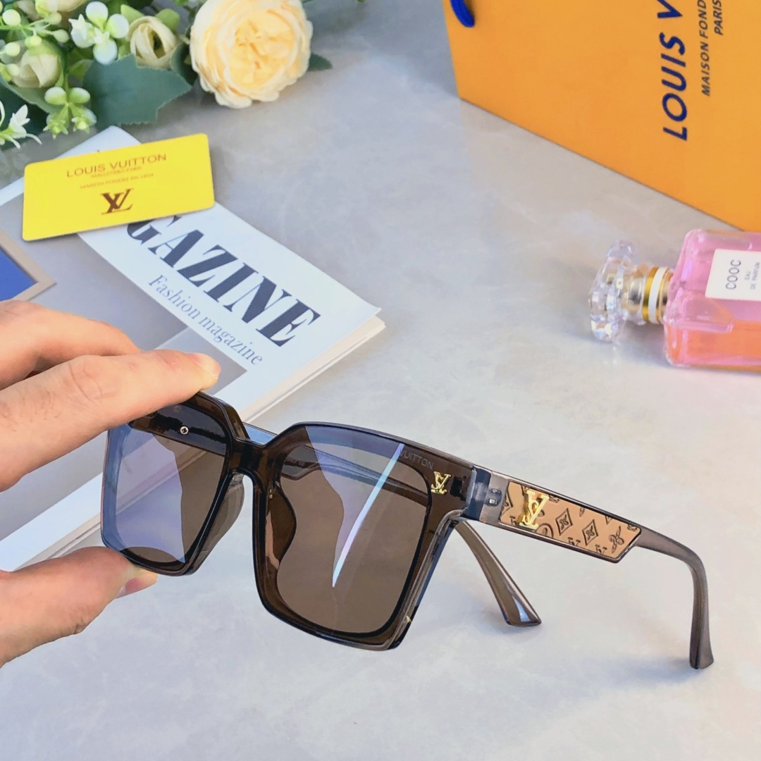 。。Louis vuitto*新款复古猫眼时髦潮搭高级感遮阳墨镜港风个性街拍防紫外线太阳镜