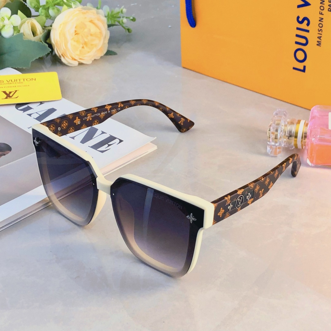 。。Louis vuitto*新款复古猫眼时髦潮搭高级感遮阳墨镜港风个性街拍防紫外线太阳镜