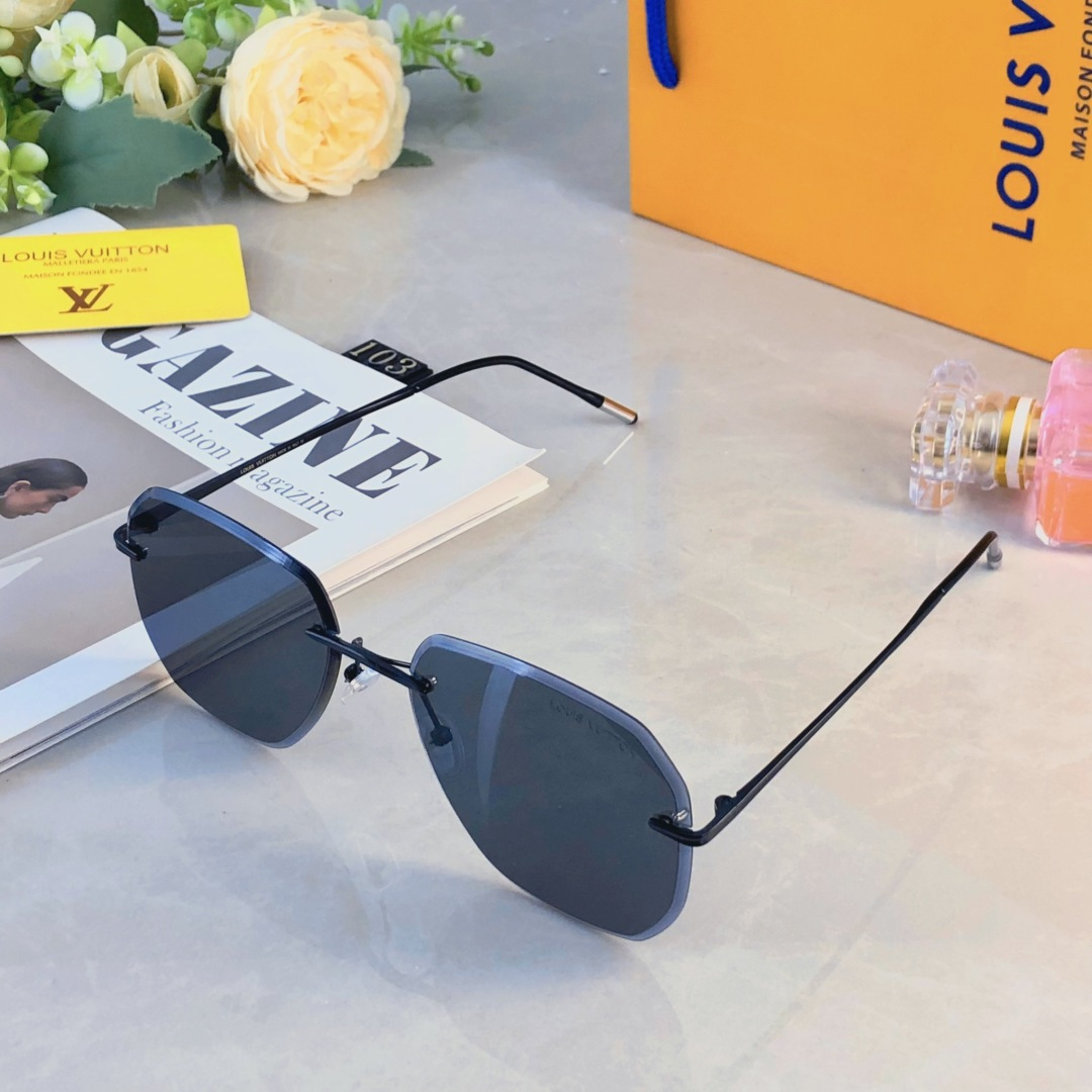 。。Louis vuitto*高清尼龙偏光太阳镜变色镜无框太阳镜眼镜钓鱼墨镜