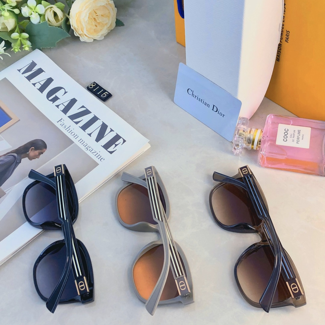 。。Dio*新款韩版复古墨镜女款雪地太阳镜男防紫外线ins高级感显瘦