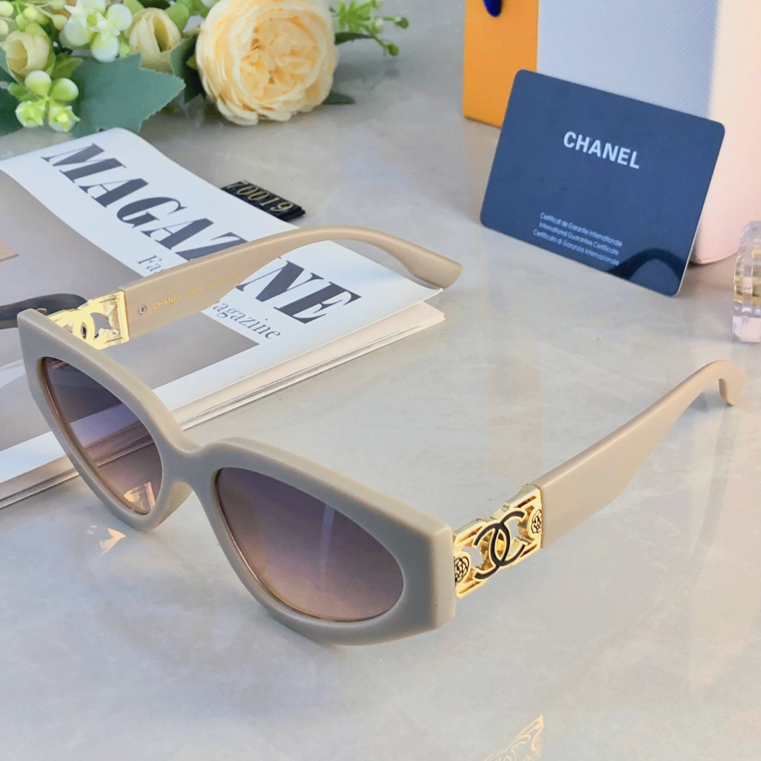 。。Chane*长方形小框太阳眼镜时尚网红风遮阳墨镜紫外线