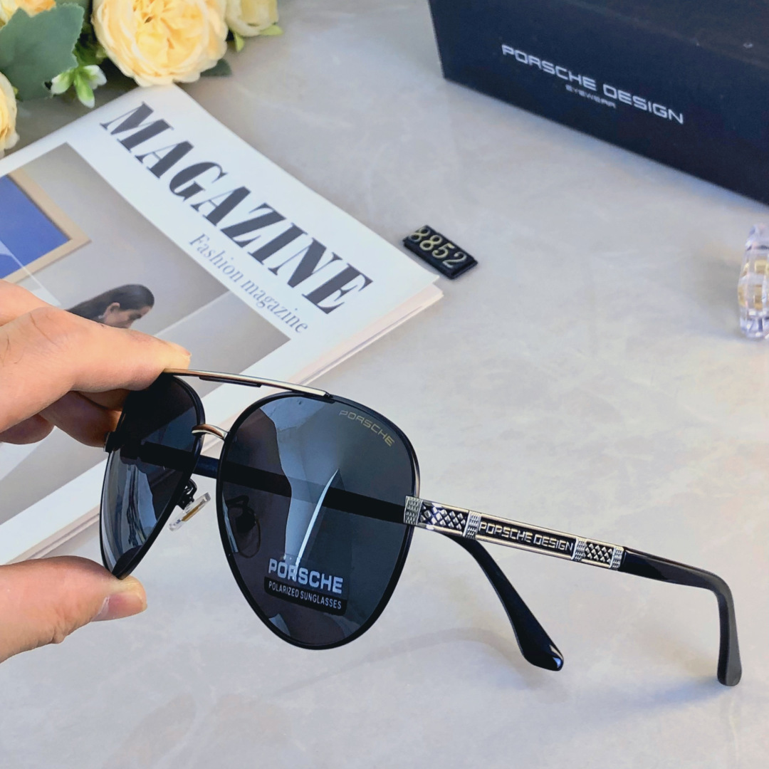 。。Porsch*墨镜男款新款潮流帅气蛤蟆镜防紫外线防晒偏光太阳眼镜高级感