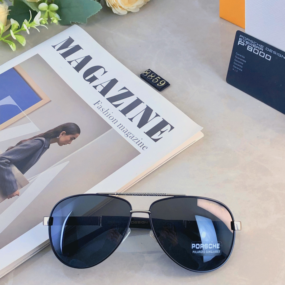 。。Porsch*墨镜男款新款潮流帅气蛤蟆镜防紫外线防晒偏光太阳眼镜高级感