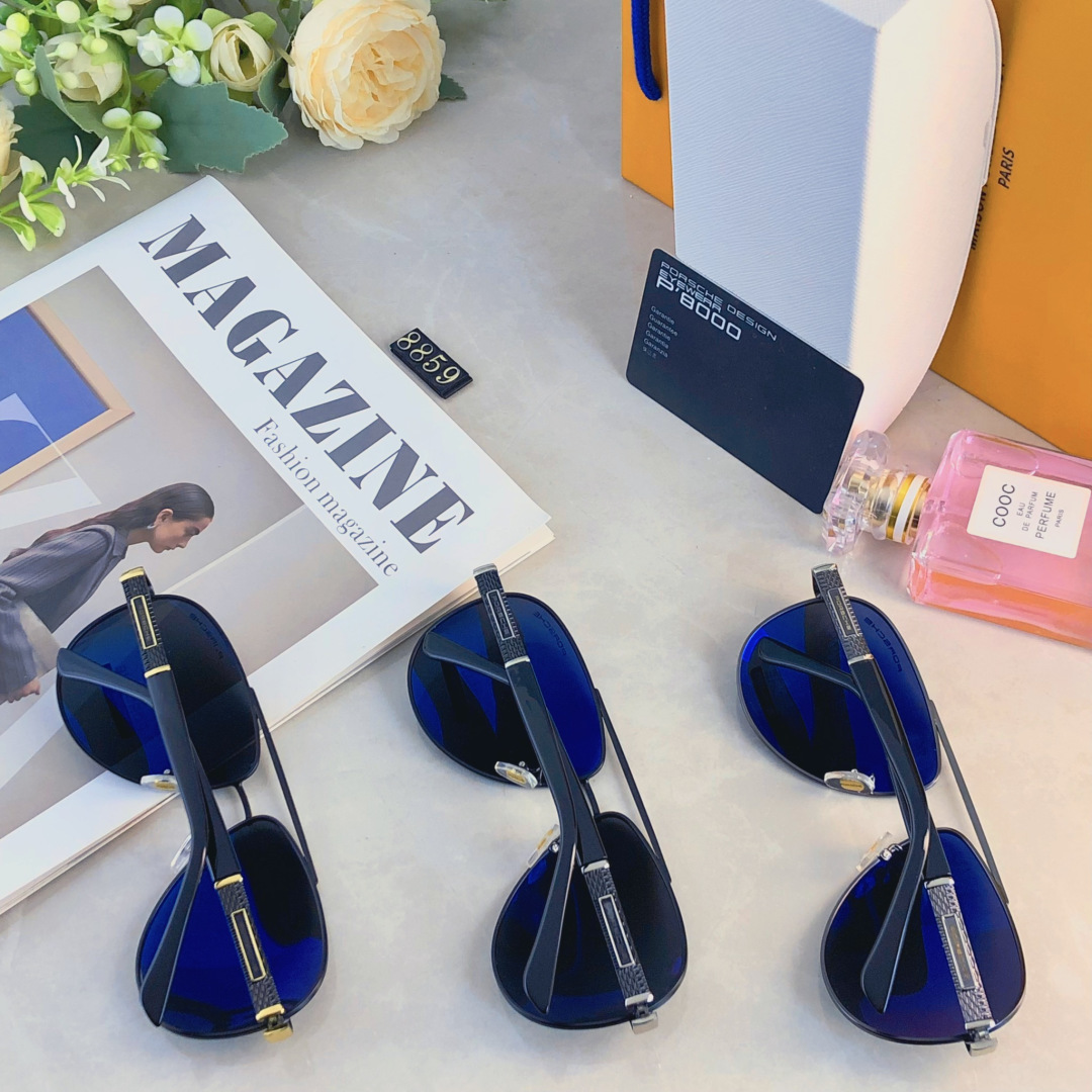 。。Porsch*墨镜男款新款潮流帅气蛤蟆镜防紫外线防晒偏光太阳眼镜高级感