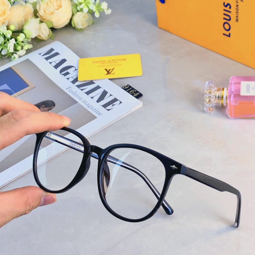 。。Louis vuitto*韩系黑框素颜眼镜女近视可配度数黑色大框防蓝光方圆脸眼睛框镜架