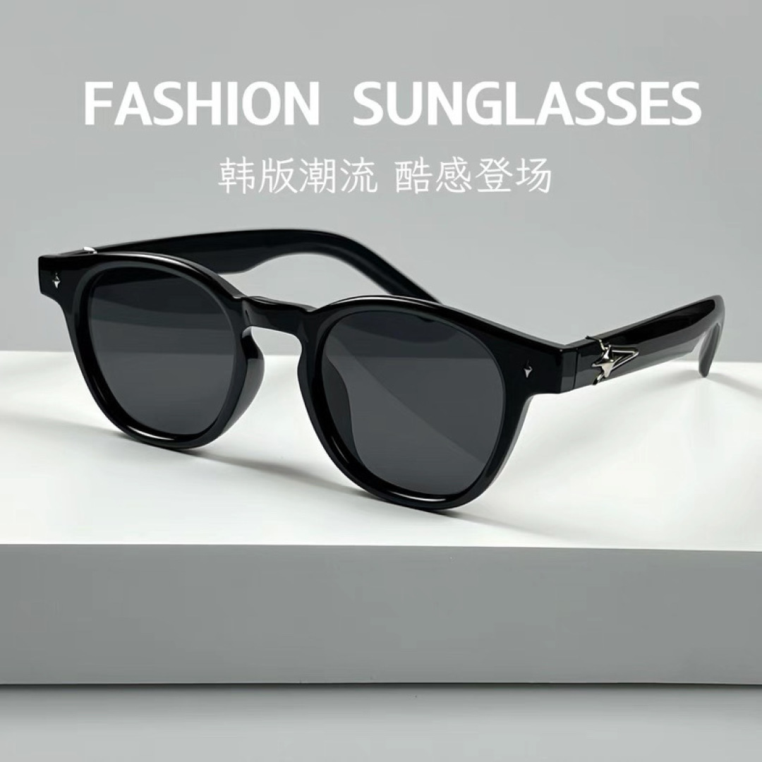 。。Chane*墨镜新款防紫外线开车出游百搭圆脸网红同款遮阳太阳镜