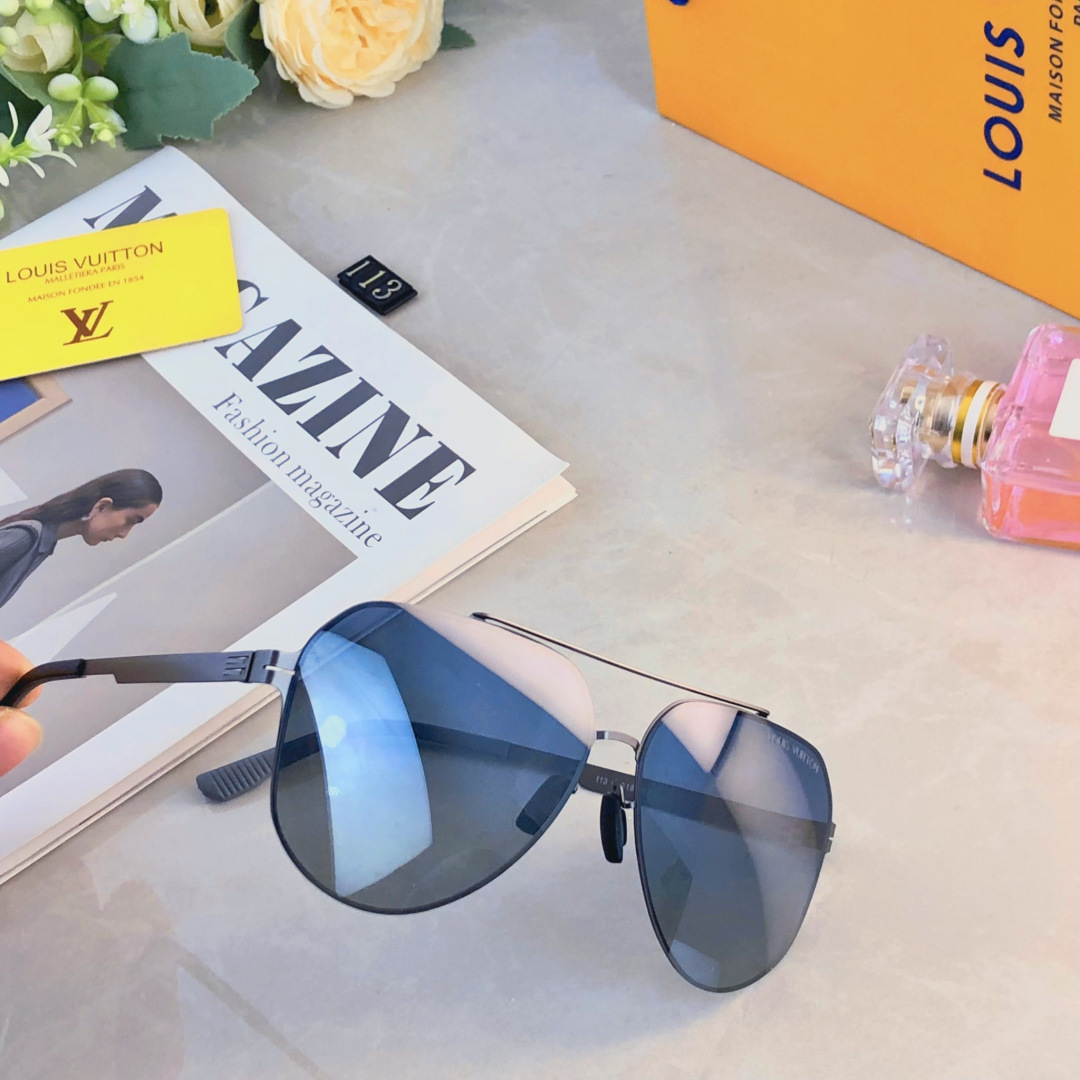 。。Louis vuitto*简约时尚尼龙偏光蛤蟆镜超酷帅气UV400防紫外线户外飞行员太阳镜