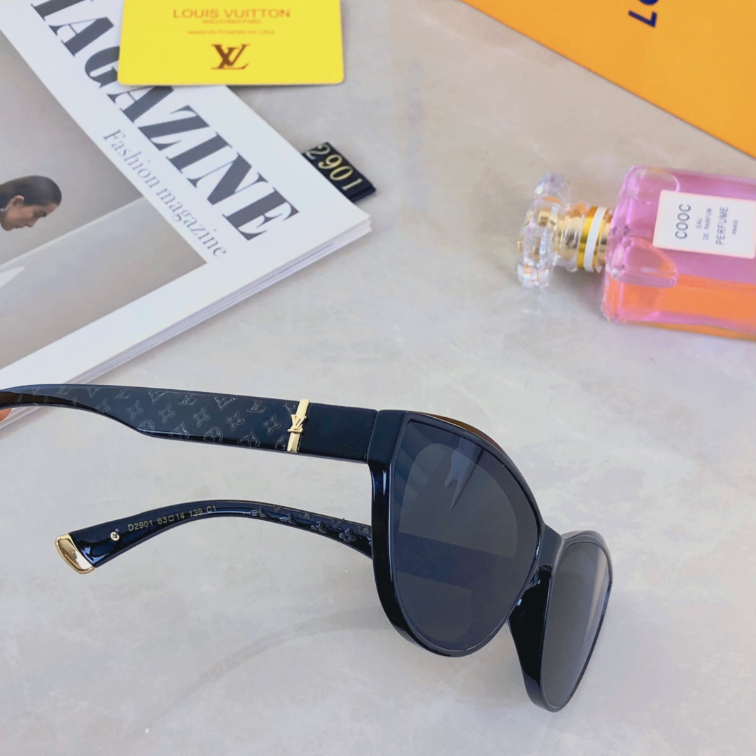 。。Louis vuitto*韩系复古猫眼墨镜女款新款高级感显脸小太阳眼镜防紫外线